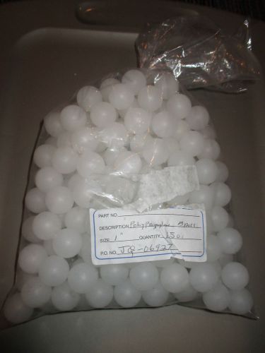 NEW LOT OF 200 POLYPROPYLENE 1&#034; NATURAL FLOAT BALLS, NEW