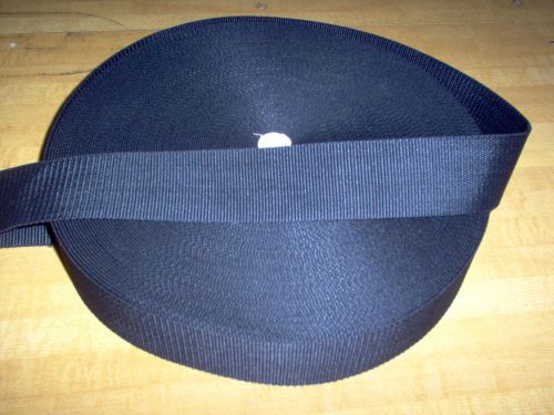 250 yards  2&#034;  Black Heavy  Polypropylene Webbing