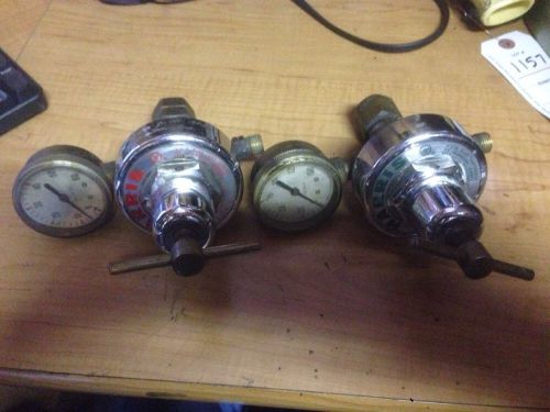 two regulators model 47- 125 cr max 200psi green/model 47- 50 cl max 150 psi red