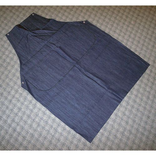 Heavy Duty Dark Denim Welding Apron 2 Pockets