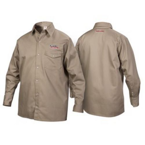 Lincoln Electric Khaki FR Welding Shirt K3382-XL Flame Retardant