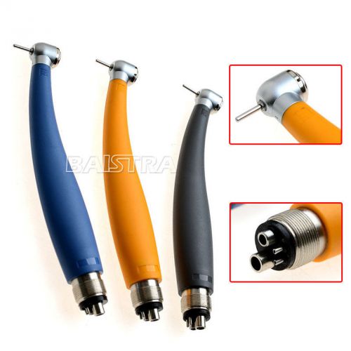 3PCS/Set Dental High Speed Push Button Torque Head Handpiece Colorful Rainbow M4