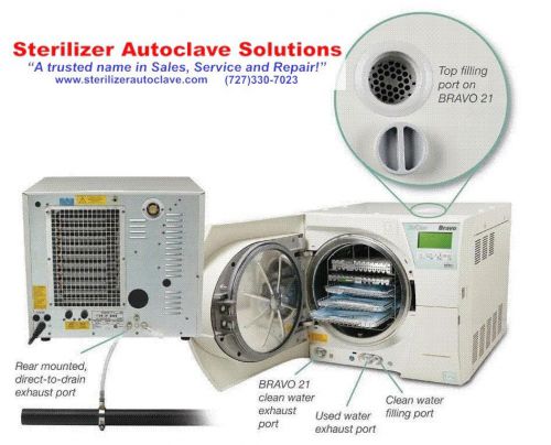 Scican statim bravo 17v 110 chamber autoclave - 2 yr warranty!! for sale