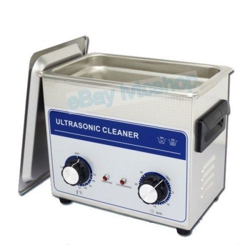 3.2L Ultrasonic Cleaner w/ Timer &amp; Heater Free Basket New 1 Year Warranty