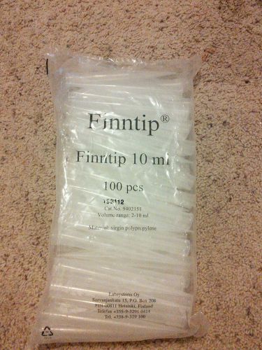 New BAG OF 100 pcs SCIENTIFIC FINNTIP 1 TIPS 9402151 virgin polypropylene 10ml