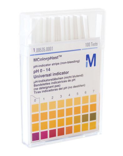 Merck 0-14 pH Indicator Strips 100/box