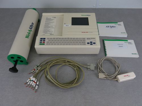 WELCH ALLYN SCHILLER AT-2 PLUS EKG ECG W/ SCHILLER SP-250 SPIROMETRY