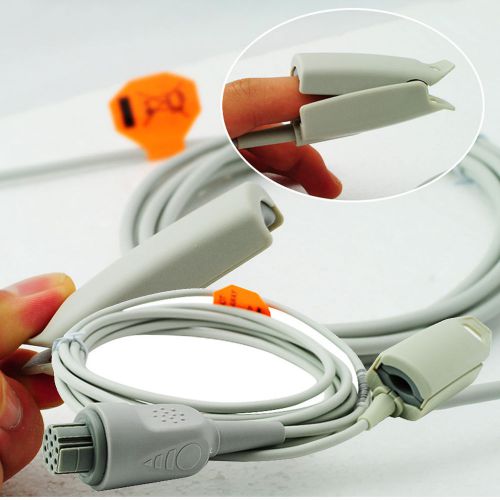 Adult finger clip spo2 sensor probe round 10 pin fit datascope s/5,as/3,cs/3 for sale