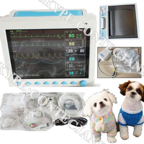 VET 12.1&#034; ETCO2 patient monitor CMS8000 with 6 parameters + Thermal PRINTER