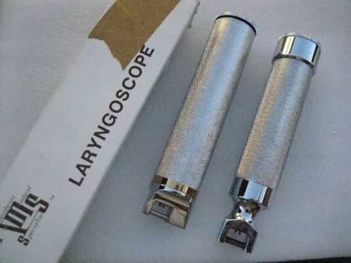 Laryngoscope Handles Medium EMT Anesthesia Lot of 2