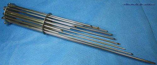 OROX 16 Piece Rush Bone Pin Set w/Rack 3/16&#034; Fixator German Stainless NOS