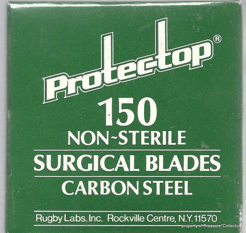 Protec-top 150 non-sterile surgical # 11 blades carbon steel rugby labs sealed for sale
