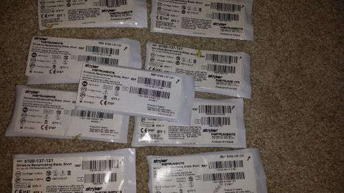 Stryker Miniature Reciprocating Blade Short 5100-137-121 LOT of 9