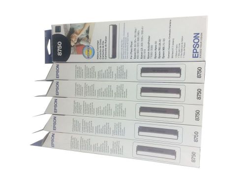 Genuine Epson 8750 Black Fabric Printer Ribbon Cartridge NIB