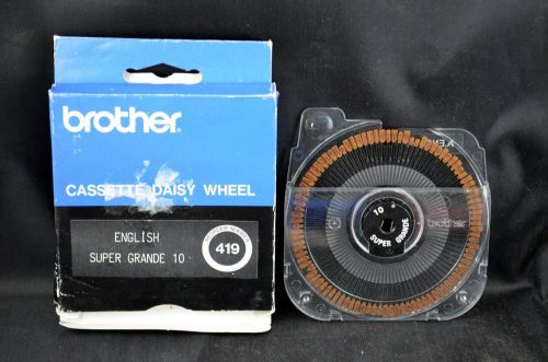 Brother Super Grande 10 Daisy Print Wheel Cassette English #419