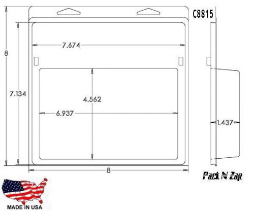 115 - 8&#034;H x 8&#034;W x 1.4&#034;D Clamshell Packaging Clear Plastic Blister Pack