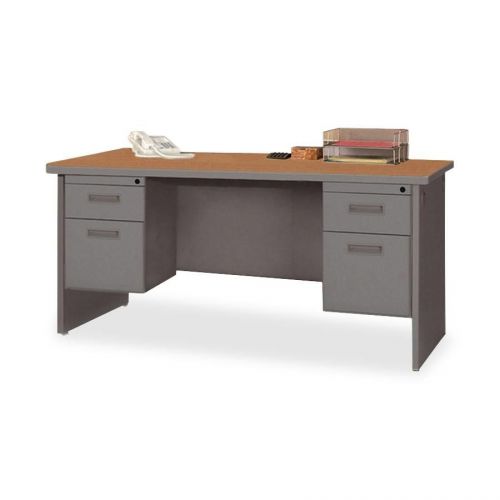 Lorell LLR67376 67000 Series Cherry/Ccl Modular Desking