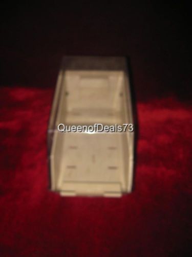 Business card rolodex function index file holder organizer beige used fast ship for sale