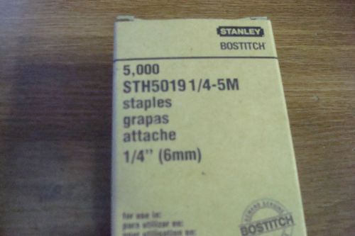 Stanely - staples 1/4&#034; three boxes of 5000 = 15000 staples for sale