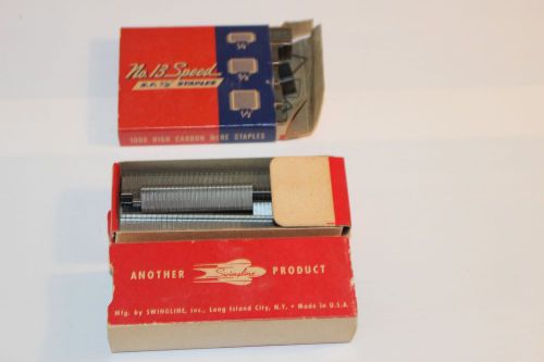 Vintage Swingline and Speed Box of Staples