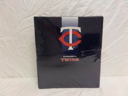 Lot of 2 perfect timing turner minnesota twins 3 ring binder for sale