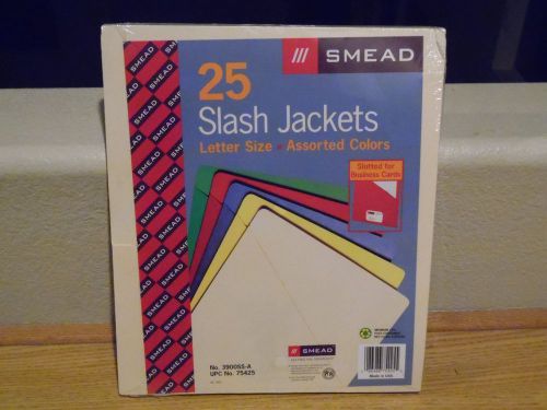 Smead smd-75425 slash pocket file jacket - letter 8.5&#034; x 11&#034; 25  pack. new for sale