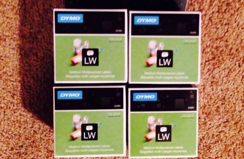 Lot 4  LabelWriter Medium Multipurpose Labels, 1-1/4x2-1/4&#034;, Pack of 1000 #30334