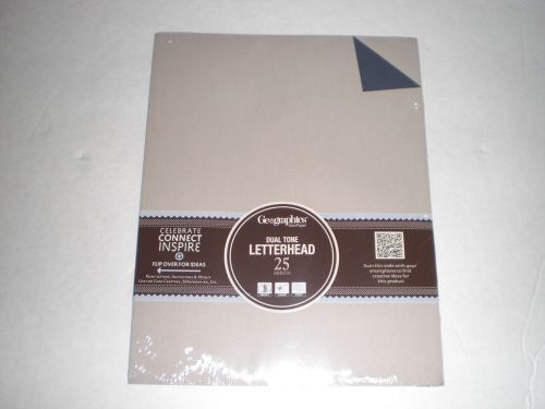 GEOGRAPHICS DOUBLE-SIDED LETTERHEAD 25 SHEETS MODEL 48432