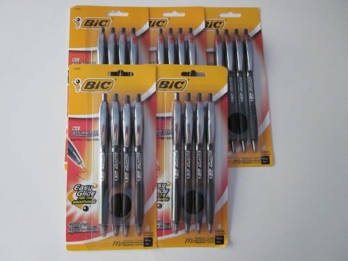 BIC ATLANTIS RETRACTABLE BALL BLACK PEN 20 CT TOTAL