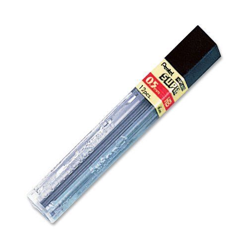 Pentel super hi-polymer lead - 0.50 mm - fine pointblack - 12 / tube (c505hb) for sale