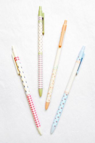 NEW LOT 4 pc SET Floral Polka Dots Mechanical 0.5 mm .5 mm Lead Pencil/Pencils