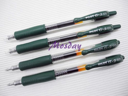 8pcs pilot g2-5  roller ball pen retractable gel ink 0.5mm, hunter green for sale