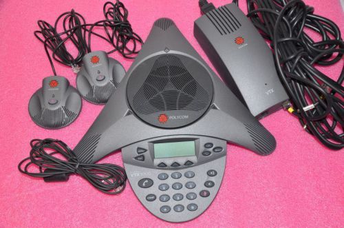 Polycom SoundStation VTX1000 2201-07142-001 w/ 2 Microphones, Universal Module