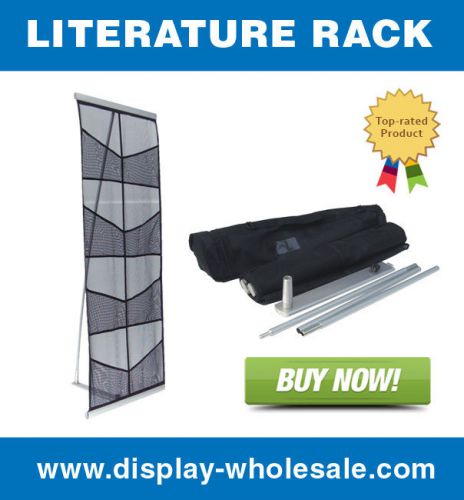 8-Pocket Brochure Holder / Literature Rack -Easy Setup!