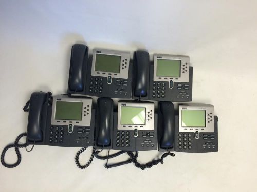 (5) GENUINE CISCO 7960 7910 7940 IP BUSINESS PHONES