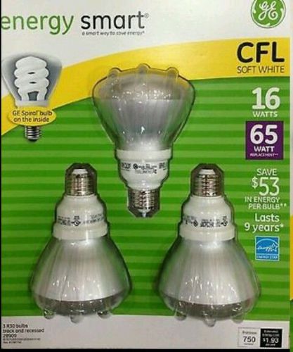 GE Energy Smart CFL track and recessed/ flood light 65 watt equivalent 16 watt