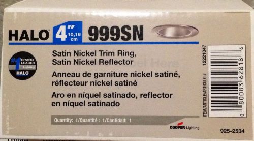 Cooper Lighting Halo 4&#034; Recessed Trim ~ Satin Nickle