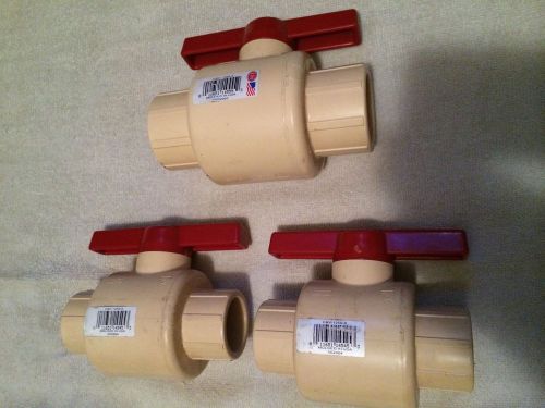 CPVC (cts) Ball Valves 2-1 1/4&#034;,1-1 1/2&#034;