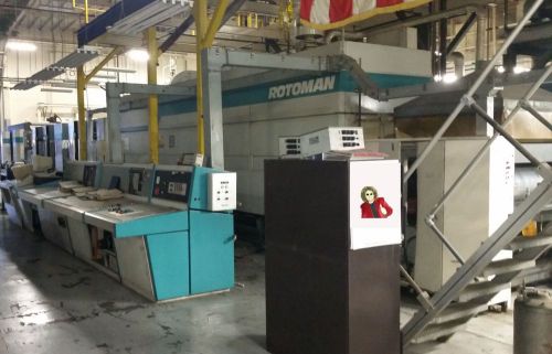 Man Roland Rotoman 4 Color Heatset Press 38&#034; Full System