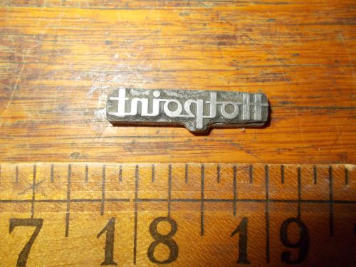 Vintage Hotpoint Appliance Printing Plate Block Lead