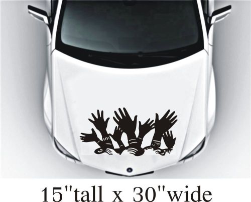 2X Show of Hands Hood Vinyl Decal Art Sticker Graphics Fit Car Truck -1980