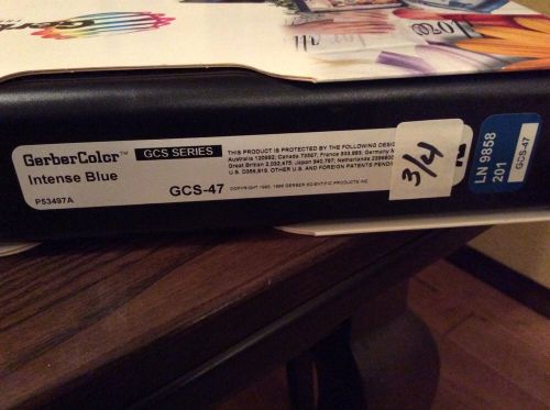 Gerber Color Thermal Transfer Foil Intense Blue 3/4 Full LN 9858 201 GCS 47