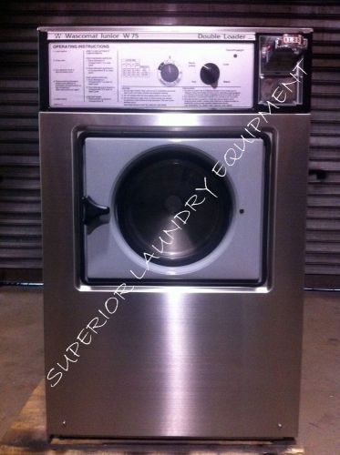 Wascomat W75 Gen 5 Washer 220V/ 3 Ph Stainless Steel / Coin Slide