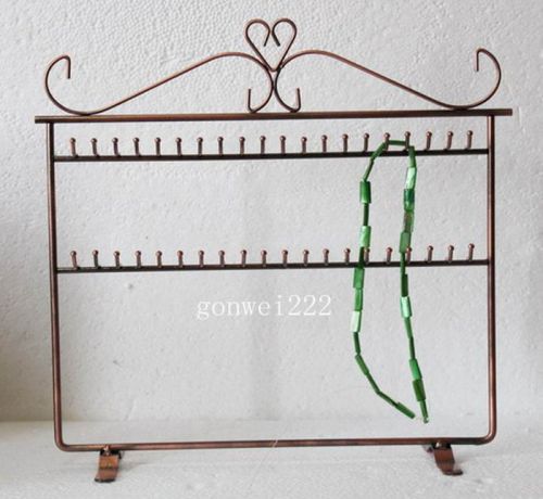 New necklace &amp; bracelet 40 hooks , Copper color display stand rack holder