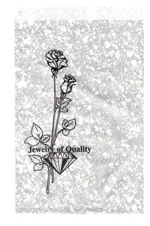 100 jewelry paper gift shopping bag 6x9 #3 silver tone for sale