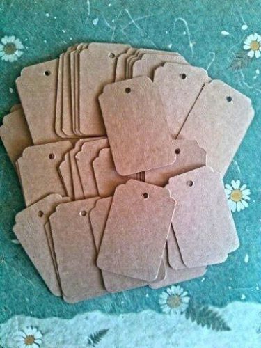 50 kraft gift tags, product tags, wedding tags, favor tags