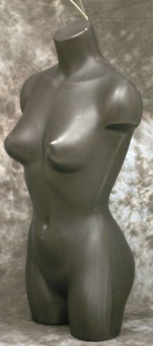 BRAND NEW FEMALE 3/4 TORSO MANNEQUIN BLACK +LOOP # 5007