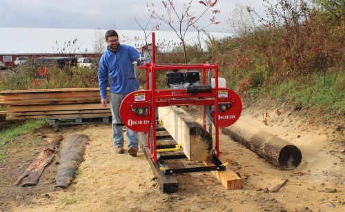 Hud-son forest equipment oscar 328 bandmill sawmill portable lumber making for sale