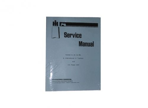 Mccormick farmall a, av, b, bn tractor service manual ihc for sale