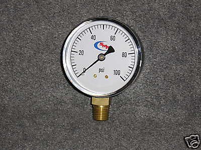 0-100 PRESSURE GAUGE AIR WATER HYDRAULIC